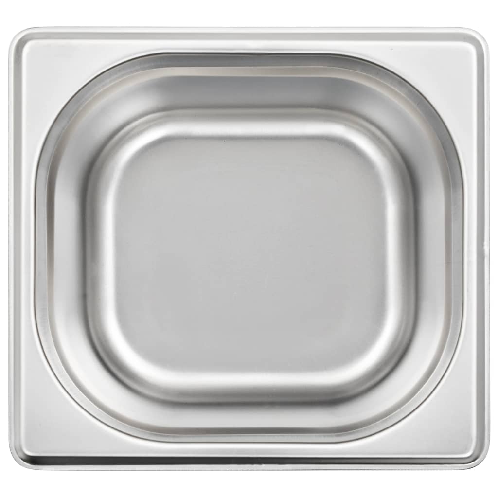 Gastronorm Containers 12 pcs GN 1/6 100 mm Stainless Steel