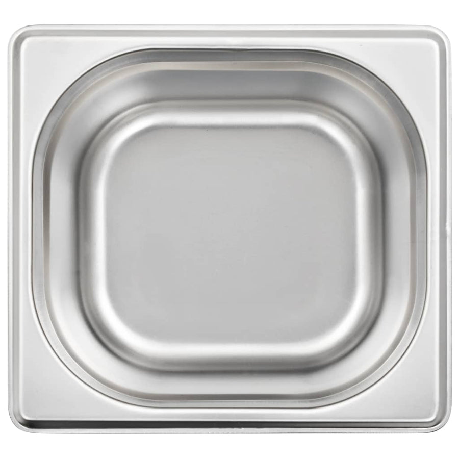 Gastronorm Containers 12 pcs GN 1/6 100 mm Stainless Steel