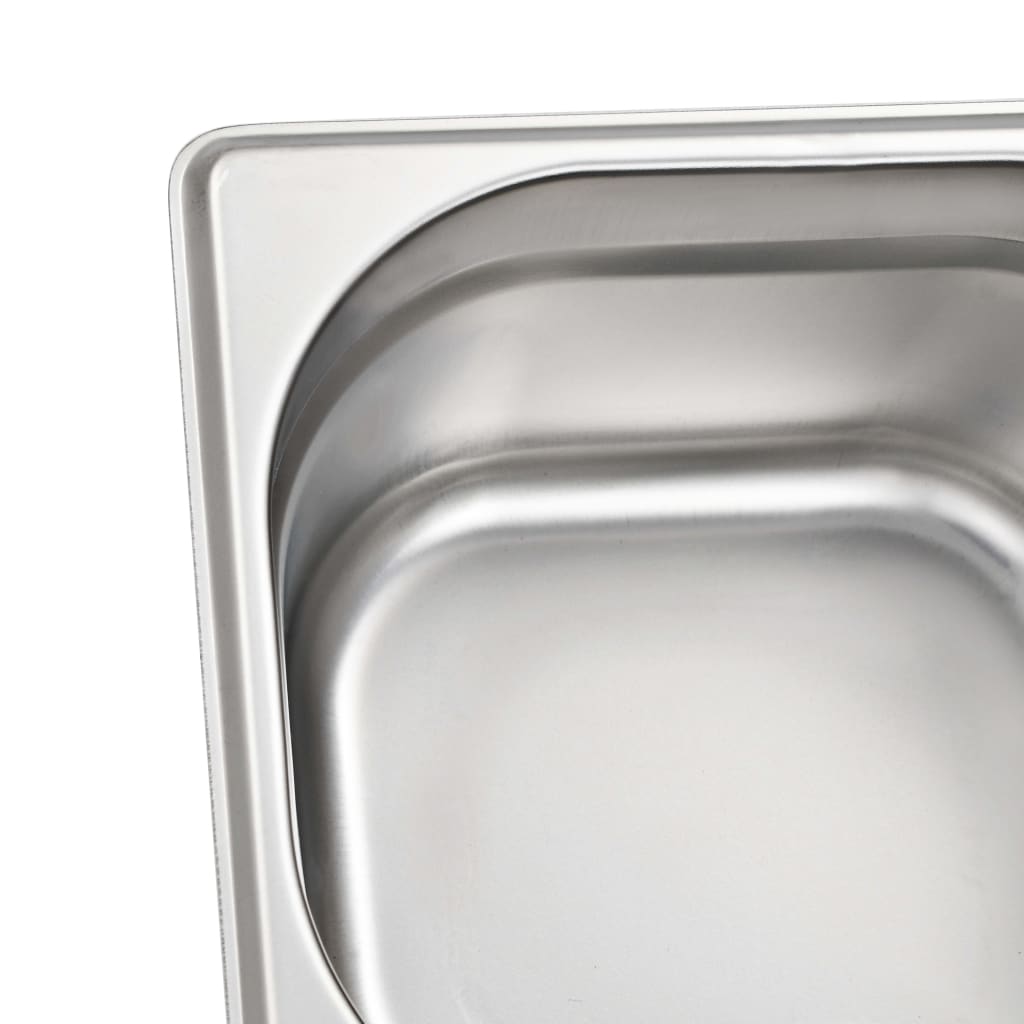 Gastronorm Containers 12 pcs GN 1/6 100 mm Stainless Steel
