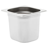 Gastronorm Containers 8 pcs GN 1/6 150 mm Stainless Steel - Side View