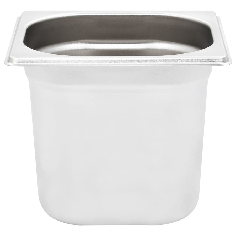 Gastronorm Containers 8 pcs GN 1/6 150 mm Stainless Steel