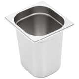 Gastronorm Containers 8 pcs GN 1/6 200 mm Stainless Steel - Top-Down View