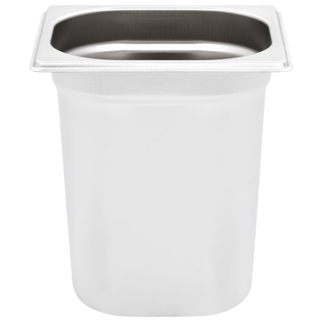 Gastronorm Containers 8 pcs GN 1/6 200 mm Stainless Steel