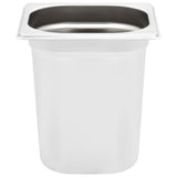 Gastronorm Containers 8 pcs GN 1/6 200 mm Stainless Steel - 45-Degree Angle
