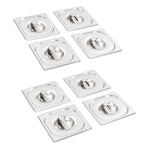 Lids for GN 1/6 Pan 8 pcs Stainless Steel