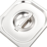 Lids for GN 1/6 Pan 8 pcs Stainless Steel - 45-Degree Angle