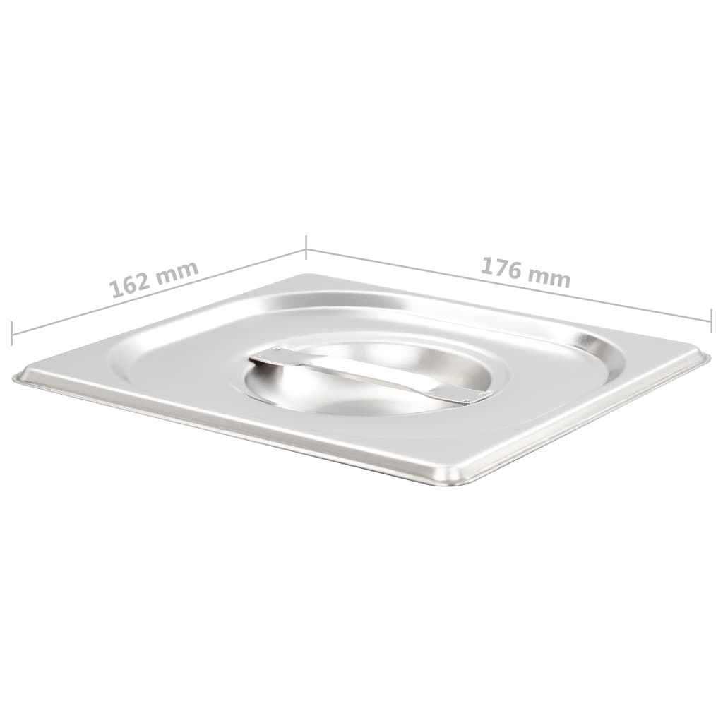 Lids for GN 1/6 Pan 8 pcs Stainless Steel