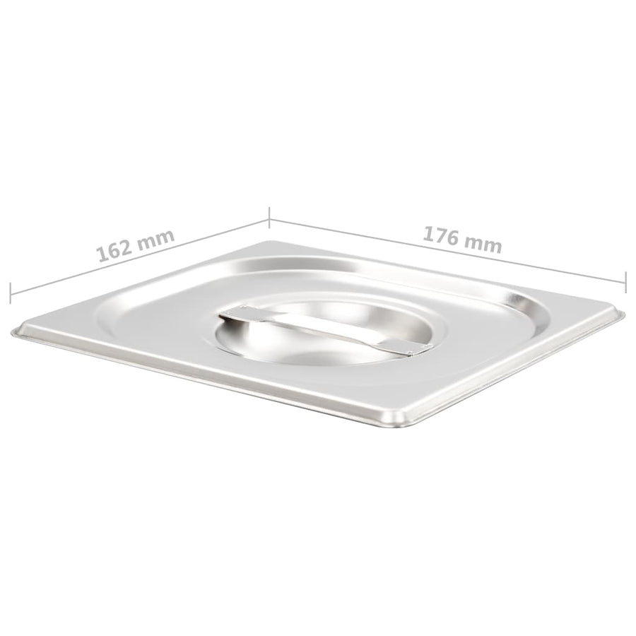 Lids for GN 1/6 Pan 8 pcs Stainless Steel