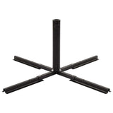 Umbrella Stand with Weight Plates Black - Front View