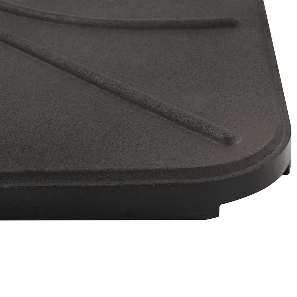 Umbrella Stand with Weight Plates Black