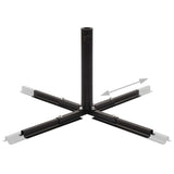 Umbrella Stand with Weight Plates Black - Side View