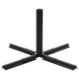 Umbrella Stand with Weight Plates Black - Top-Down View