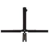 Umbrella Stand with Weight Plates Black - 45-Degree Angle