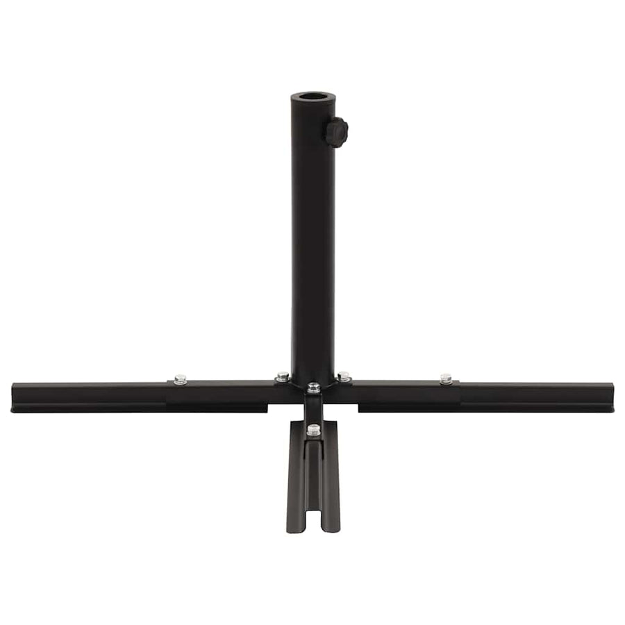 Umbrella Stand with Weight Plates Black