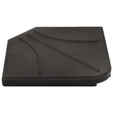 Umbrella Stand with Weight Plates Black