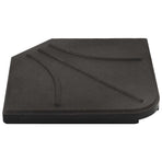 Umbrella Stand with Weight Plates Black