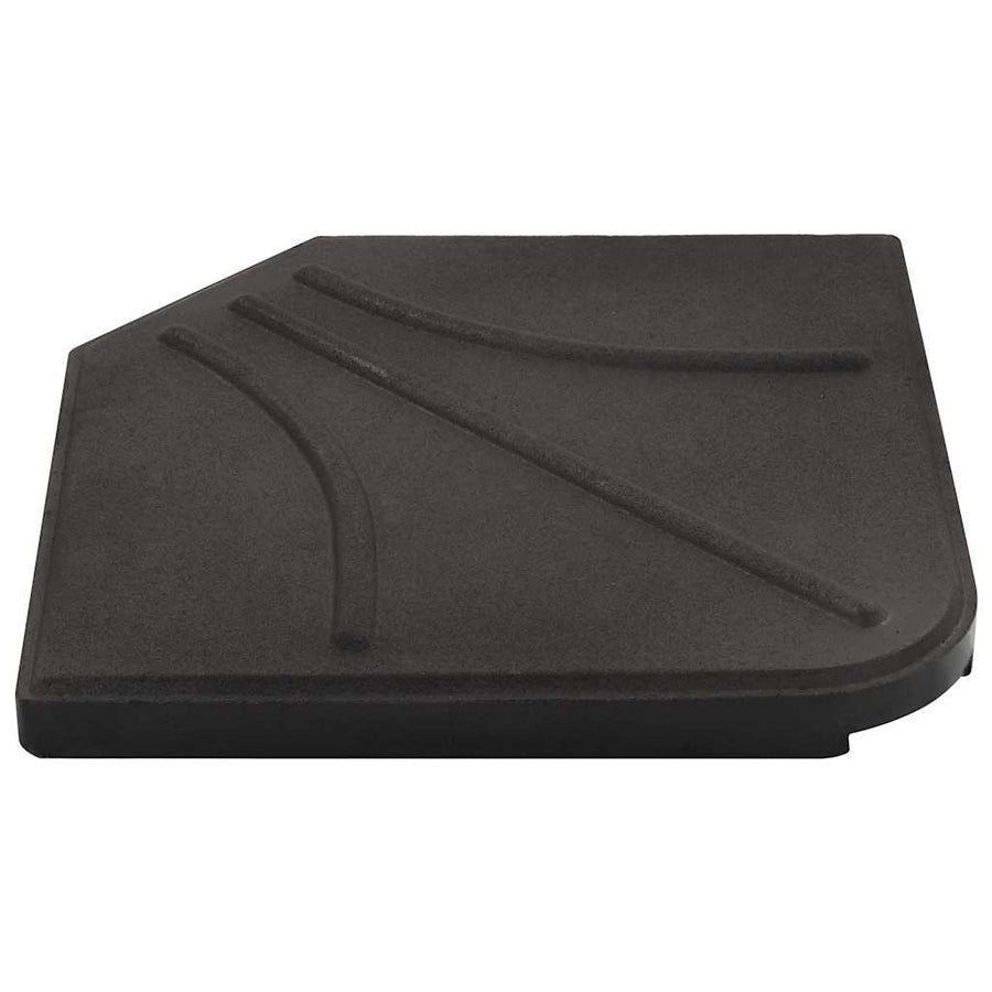 Umbrella Stand with Weight Plates Black
