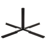 Umbrella Stand with Weight Plates Black - Front View