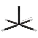 Umbrella Stand with Weight Plates Black