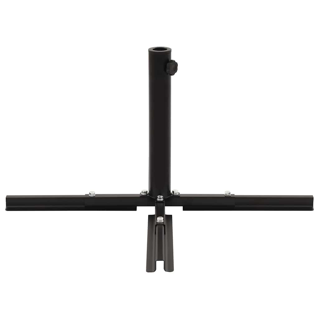 Umbrella Stand with Weight Plates Black