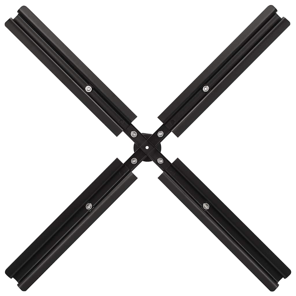 Umbrella Stand with Weight Plates Black