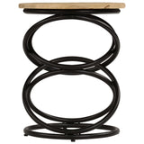 End Table Solid Mango Wood 40x50 cm - Top-Down View