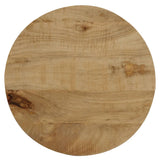 End Table Solid Mango Wood 40x50 cm - Rear View