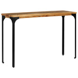 Console Table 120x35x76 cm Solid Reclaimed Wood - Front View