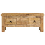 Coffee Table 90x45x35 cm Solid Mango Wood - Front View