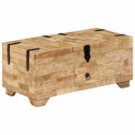 Coffee Table Solid Mango Wood 80x40x35 cm