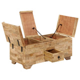 Coffee Table Solid Mango Wood 80x40x35 cm - Front View