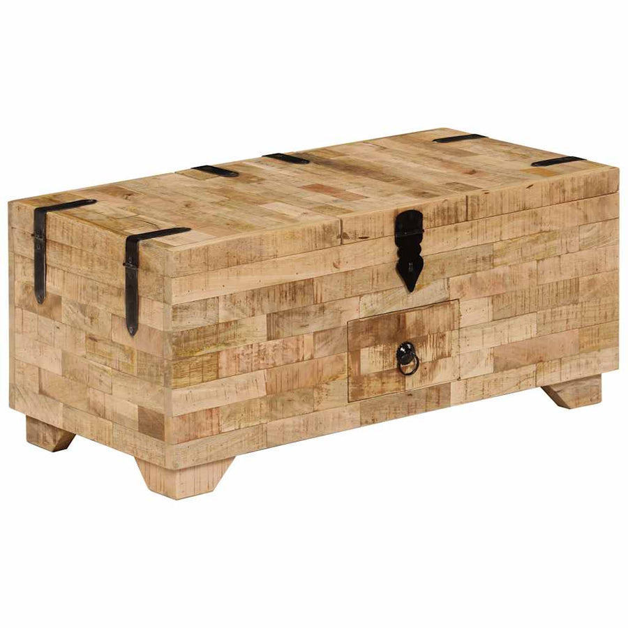 Coffee Table Solid Mango Wood 80x40x35 cm