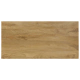 Dining Table 115x55x76 cm Solid Mango Wood and Steel