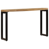 Console Table 120x35x76 cm Solid Wood Mango and Steel