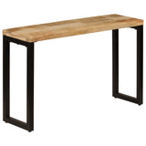 Console Table 120x35x76 cm Solid Wood Mango and Steel - Extra Image