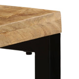 Console Table 120x35x76 cm Solid Wood Mango and Steel