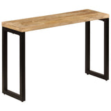 Console Table 120x35x76 cm Solid Wood Mango and Steel - Extra Image