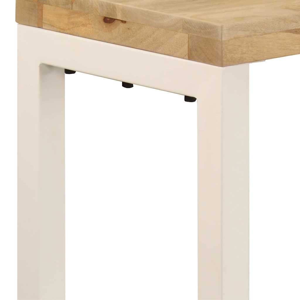 Console Table 120x35x76 cm Solid Wood Mango and Steel