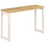 Console Table 120x35x76 cm Solid Wood Mango and Steel