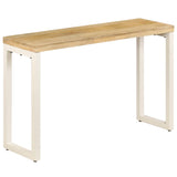 Console Table 120x35x76 cm Solid Wood Mango and Steel - Extra Image