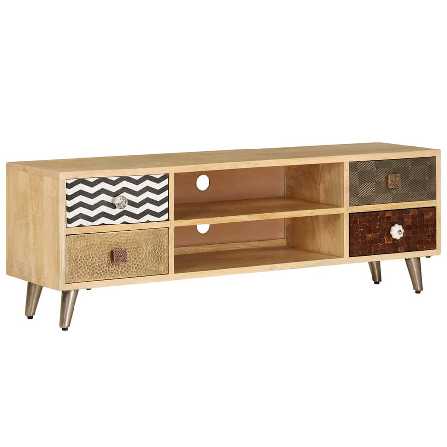 TV Cabinet 120x30x40 cm Solid Mango Wood