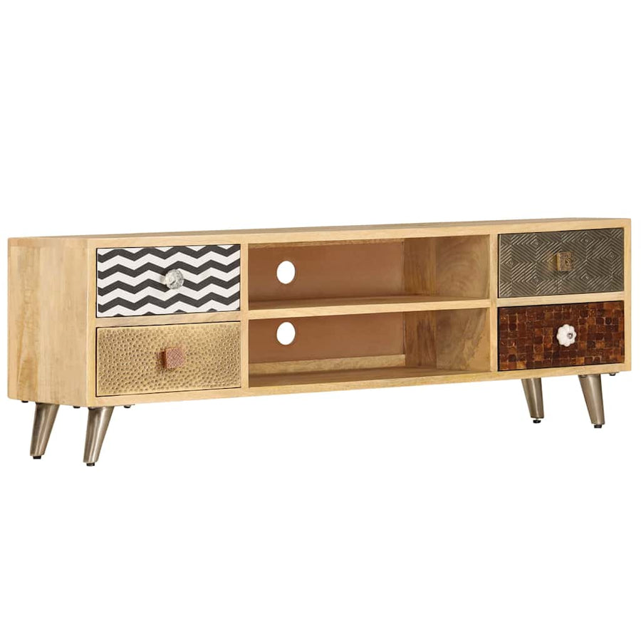 TV Cabinet 120x30x40 cm Solid Mango Wood
