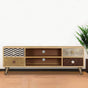 TV Cabinet 120x30x40 cm Solid Mango Wood