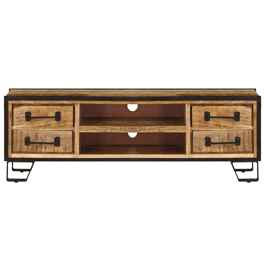 TV Cabinet with Drawers 120x30x40 cm Solid Mango Wood