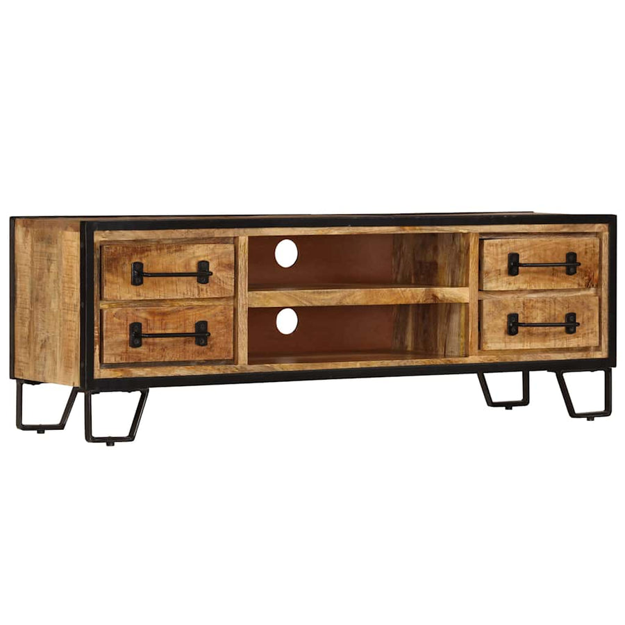TV Cabinet with Drawers 120x30x40 cm Solid Mango Wood