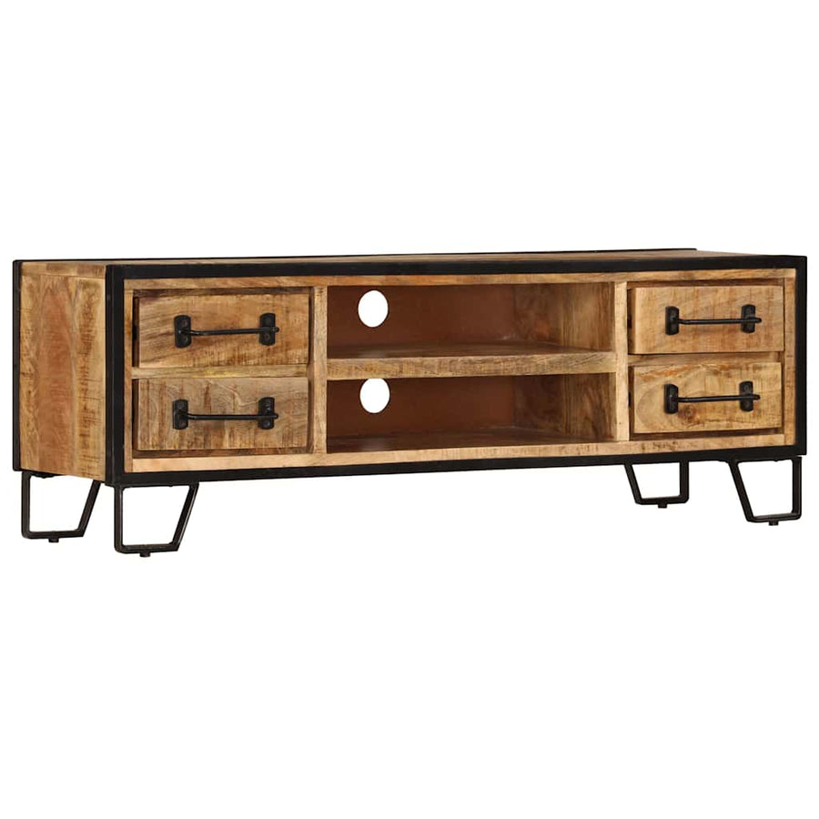 TV Cabinet with Drawers 120x30x40 cm Solid Mango Wood
