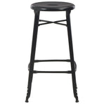 Bar Stools 2 pcs Black Steel