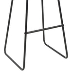 Bar Stools 2 pcs Black Faux Leather