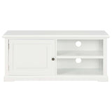 TV Cabinet White 90x30x40 cm Wood - Side View