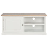 TV Cabinet White 90x30x40 cm Wood - Side View